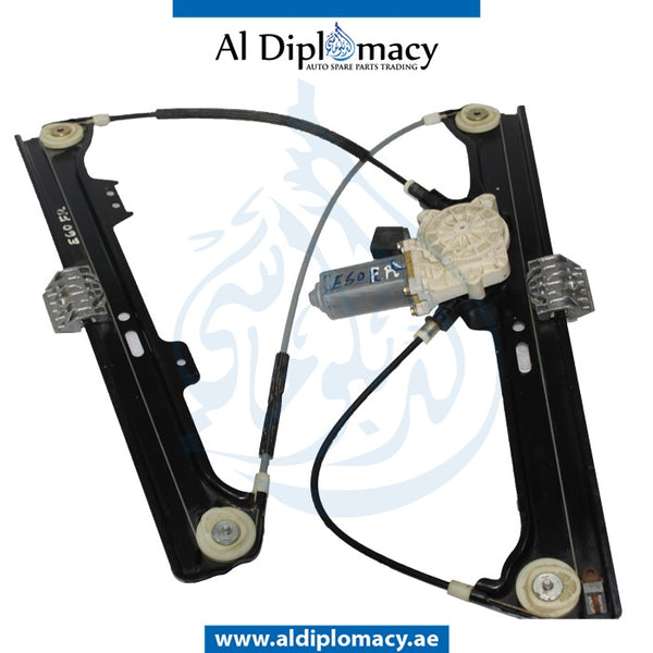 Front Right DOOR WINDOW Lifter, WITH MOTOR for BMW 5 Series E60 (2004-2010) models, Part Number UN-51337184384-W/MOTOR