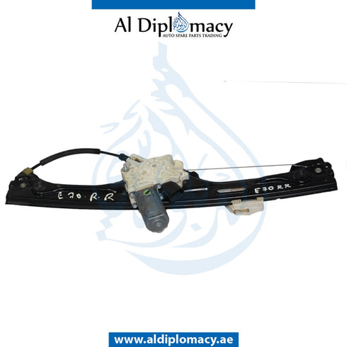 Rear Right DOOR WINDOW Lifter, WITH MOTOR for BMW X5 Series E70 (2006-2013) models, Part Number UN-51357166382-W/MOTOR
