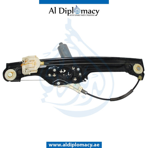 Rear Left DOOR WINDOW Lifter, WITH MOTOR for BMW X6 Series E71 (2008-2014) models, Part Number UN-51357197303-W/MOTOR