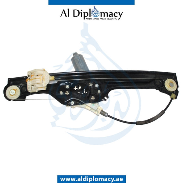 Rear Left DOOR WINDOW Lifter, WITH MOTOR for BMW X6 Series E71 (2008-2014) models, Part Number UN-51357197303-W/MOTOR