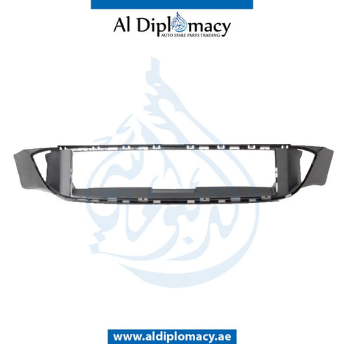 Front Lower BUMPER GRILLE Frame, CENTER for BMW 5 Series F10 (2010-2016) models, Part Number UN-51748049347