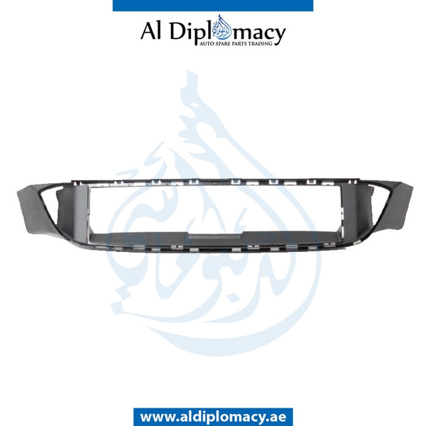 Front Lower BUMPER GRILLE Frame, CENTER for BMW 5 Series F10 (2010-2016) models, Part Number UN-51748049347