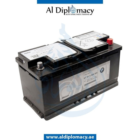 AGM STARTER BATTERY 90AH 92AH for BMW 1 Series E38 (2016-2023) models, Part Number UN-61216924023