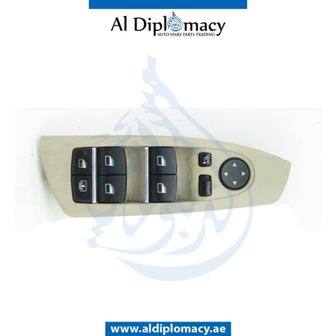 Front Left DOOR WINDOW SWITCH for BMW 7 Series F01 (2008-2015) models, Part Number UN-61319163611