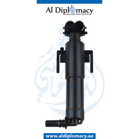 Left HEADLIGHT WIPER NOZZLE for BMW 5 Series G30 (2016-2020) models, Part Number UN-61677393509