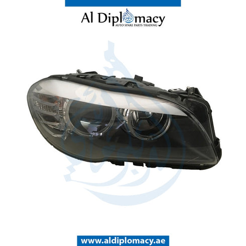 Right Headlight, Normal, USA Type, COMPLETE for BMW 5 Series F10 (2010-2016) models, Part Number UN-63117203244-CO