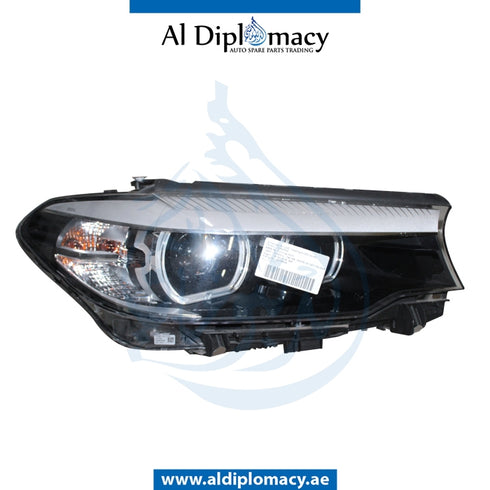 Right Headlight, Led, COMPLETE for BMW 5 Series F90 (2020-2023) models, Part Number UN-63117214952-CO
