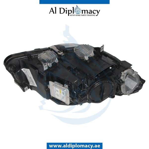 Left Headlight, BI Xenon, COMPLETE for BMW 5 Series F10 (2010-2016) models, Part Number UN-63117271911-CO