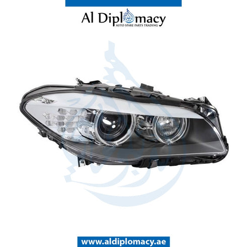 Right Headlight, BI Xenon, COMPLETE for BMW 5 Series F10 (2010-2016) models, Part Number UN-63117271912-CO