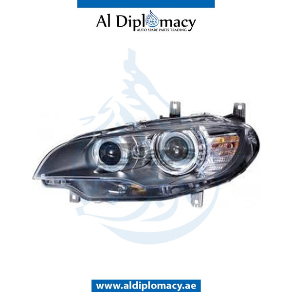 Left Headlight, ADAPTIVE Xenon, COMPLETE for BMW X5 Series E70 (2006-2013) models, Part Number UN-63117287013-CO