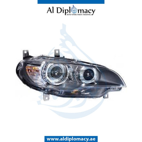 Right Headlight, ADAPTIVE Xenon, COMPLETE for BMW X5 Series E70 (2006-2013) models, Part Number UN-63117287014-CO