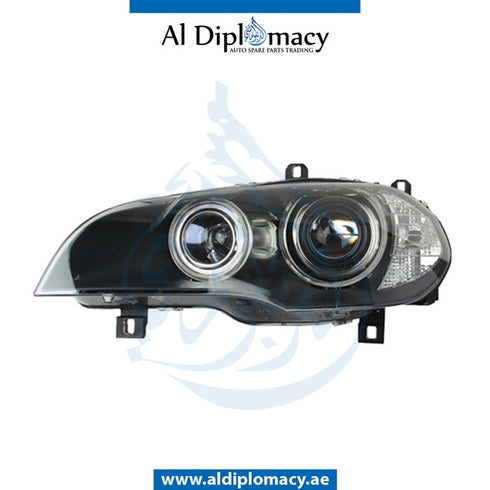Left Headlight, ADAPTIVE Xenon, COMPLETE for BMW X5 Series E70 (2006-2013) models, Part Number UN-63117289001-CO