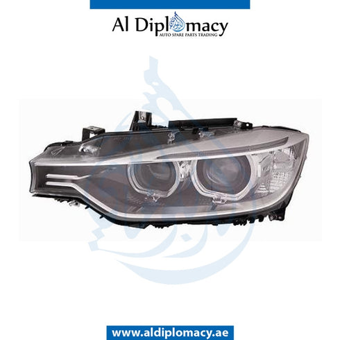 Left Headlight, BI Xenon, COMPLETE for BMW 3 Series F30 (2011-2015) models, Part Number UN-63117314531-CO