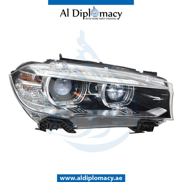 Right Headlight, AHL Xenon, EMPTY for BMW X5 Series F15 (2013-2018) models, Part Number UN-63117317106