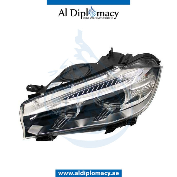 Left Headlight, ADAPTIVE Xenon, USA Type, COMPLETE for BMW X5 Series F15 (2013-2018) models, Part Number UN-63117317109-CO