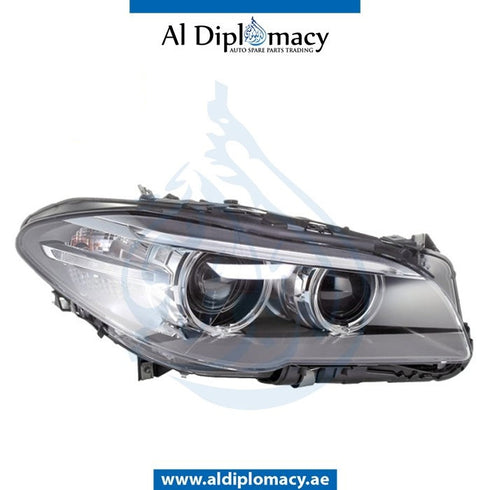 Right Headlight, BI Xenon, EMPTY for BMW 5 Series F10 (2010-2016) models, Part Number UN-63117343912
