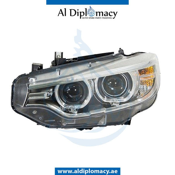 Left Headlight, BI Xenon, USA Type, COMPLETE for BMW 3 Series F32 (2013-2017) models, Part Number UN-63117377851-CO