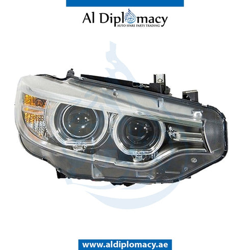 Right Headlight, BI Xenon, USA Type, COMPLETE for BMW 3 Series F32 (2013-2017) models, Part Number UN-63117377852-CO