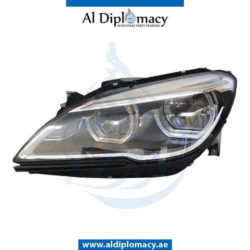 Left Headlight, ADAPTIVE Led, EMPTY for BMW 6 Series F06 (2011-2015) models, Part Number UN-63117394917