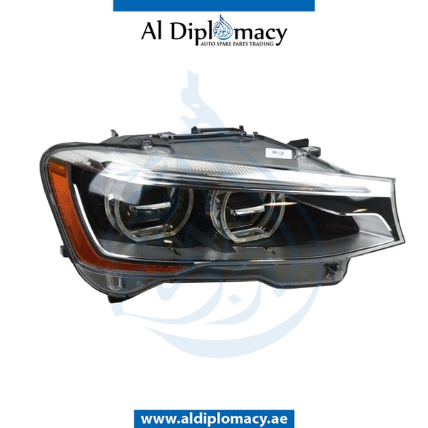 Left Headlight, ADAPTIVE Led, USA Type, COMPLETE for BMW X3 Series F25 (2010-2017) models, Part Number UN-63117401148-CO