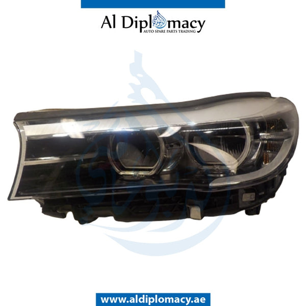 Left Headlight, Led, COMPLETE for BMW 7 Series G11 (2015) models, Part Number UN-63117408717-CO