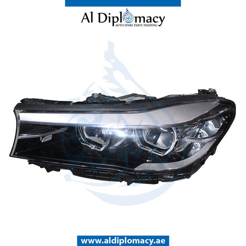 Right Headlight, Led, COMPLETE for BMW 7 Series G11 (2015) models, Part Number UN-63117408720-CO