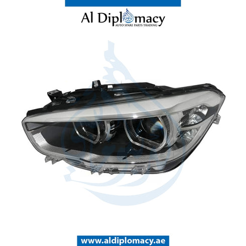 Left Headlight, Led, COMPLETE for BMW 1 Series F20 (2011-2015) models, Part Number UN-63117414141-CO