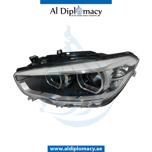 Left Headlight, Led, COMPLETE for BMW 1 Series F20 (2011-2015) models, Part Number UN-63117414141-CO