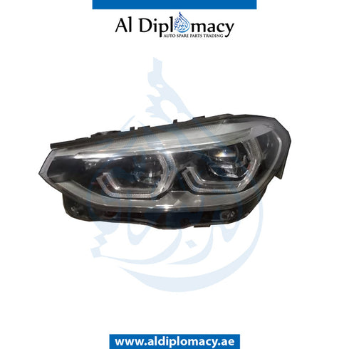 Left Headlight, ADAPTIVE Led, USA Type, COMPLETE for BMW X3 Series F97 (2019-2021) models, Part Number UN-63117466121-CO