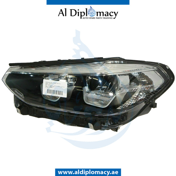 Left Headlight, Led, COMPLETE for BMW X3 Series G01 (2017-2021) models, Part Number UN-63117466131-CO