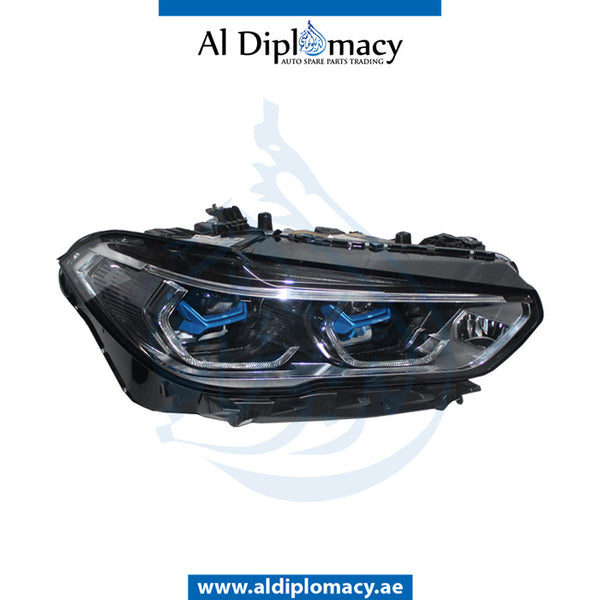 Right Headlight, LASER Light, COMPLETE for BMW X5 Series G05 (2018-2023) models, Part Number UN-63117933340-CO