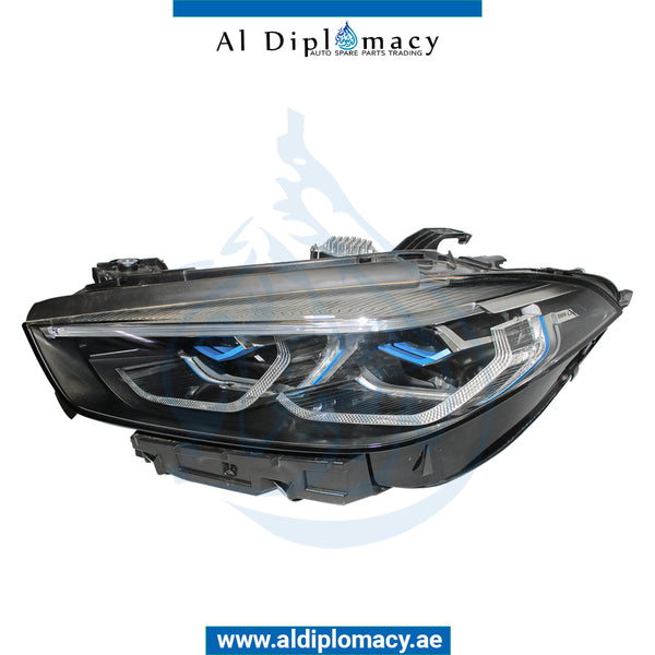 Left Headlight, LASER Light, COMPLETE for BMW 8 Series F91 (2019-2023) models, Part Number UN-63118739607-CO