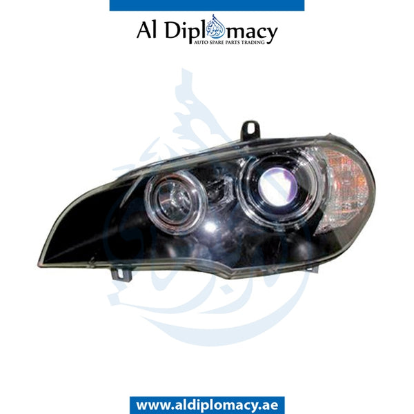Left Headlight, Normal, COMPLETE for BMW X5 Series E70 (2006-2013) models, Part Number UN-63127278045-CO