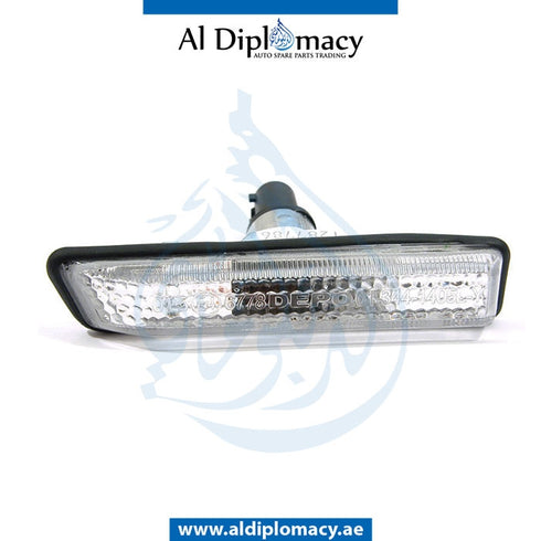 Left TURN SIGNAL Lamp, WHITE for BMW X5 Series E53 (1999-2006) models, Part Number UN-63137164491