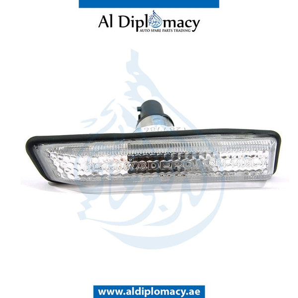 Left TURN SIGNAL Lamp, WHITE for BMW X5 Series E53 (1999-2006) models, Part Number UN-63137164491