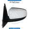 Left Mirror, WITH Camera, WHITE for BMW X5 Series E70 (2006-2013) models, Part Number UN-E70MIR-FL+CAM-WH