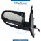 Left Mirror, WITH Camera, Black, COMPLETE for BMW X5 Series E70 (2006-2013) models, Part Number UN-E70MIR-LH+CAM-CO-BK
