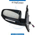 Left Mirror, WITH Camera, Black, COMPLETE for BMW X5 Series E70 (2006-2013) models, Part Number UN-E70MIR-LH+CAM-CO-BK