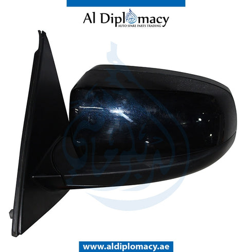 Left Mirror, WITH Camera, Blue, COMPLETE for BMW X5 Series E70 (2006-2013) models