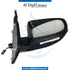 Right Mirror, WITH Camera, Black, COMPLETE for BMW X5 Series E70 (2006-2013) models, Part Number UN-E70MIR-RH+CAM-CO-BK