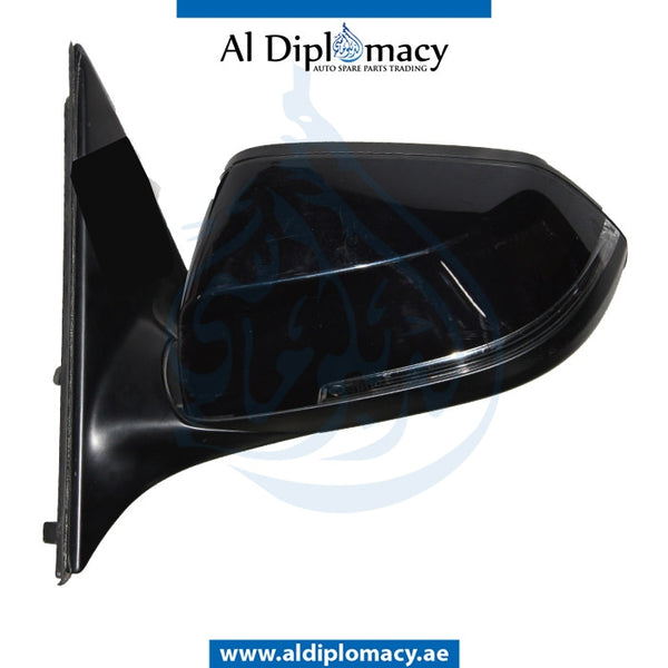 Left Mirror, WITH Camera, Blue, COMPLETE for BMW 7 Series F01 (2008-2015) models, Part Number UN-F01MIR-LH+CAM-CO-BL