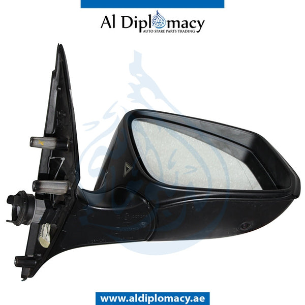 Right Mirror, WITH Camera, Blue, COMPLETE for BMW 7 Series F01 (2008-2015) models, Part Number UN-F01MIR-RH+CAM-CO-BL