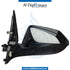 Right Mirror, WITH Camera, Blue, COMPLETE for BMW 7 Series F01 (2008-2015) models, Part Number UN-F01MIR-RH+CAM-CO-BL
