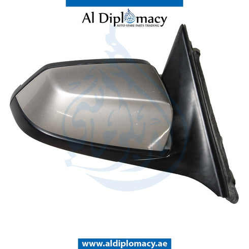 Right Mirror, Gold, COMPLETE for BMW 7 Series F02 (2007-2015) models, Part Number UN-F02MIR-RH+3W-COG0