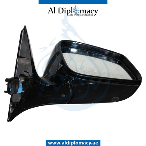 Left Mirror, WITH Camera, Black, COMPLETE for BMW 6 Series F06 (2011-2015) models, Part Number UN-F06MIR-LH+3W+CAM-CO-BK