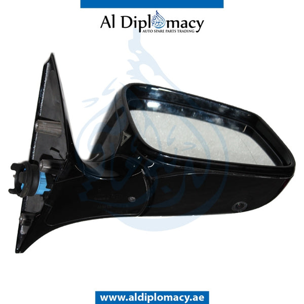 Left Mirror, WITH Camera, Black, COMPLETE for BMW 6 Series F06 (2011-2015) models, Part Number UN-F06MIR-LH+3W+CAM-CO-BK