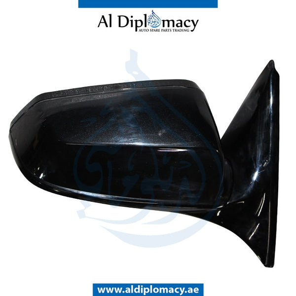 Right Mirror, WITH Camera, Black, COMPLETE for BMW 6 Series F06 (2011-2015) models, Part Number UN-F06MIR-RH+3W+CAM-CO-BK