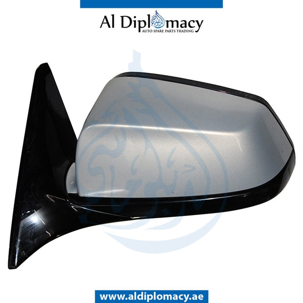 Left Mirror, WITH Camera, Silver, COMPLETE for BMW 6 Series F06 (2011-2015) models, Part Number UN-F06MIR-LH+CAM-CO-SL