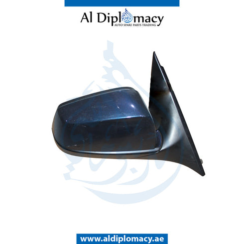 Right Mirror, WITH Camera, Blue, COMPLETE for BMW 5 Series F10 (2010-2016) models