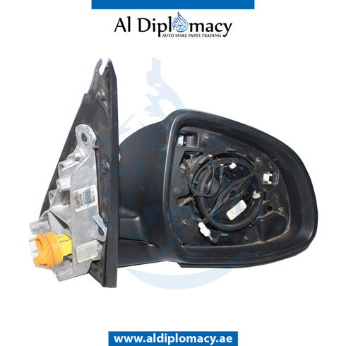 Right Mirror, White, COMPLETE for BMW 5 Series F10 (2010-2016) models